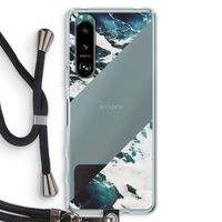 Golven: Sony Xperia 5 III Transparant Hoesje met koord