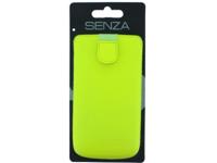 Senza Senza Leather Slide Case Neon Yellow Size XXL