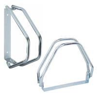 Fietsenrek muur/grond standaard - 2x - voor 1 fiets - metaal - 28 x 32 cm