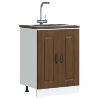 Spoelbakonderkast Kalmar 60x46x81,5 cm hout bruin eikenkleurig