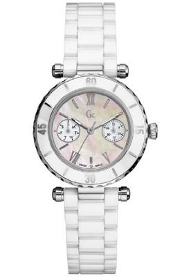 Horlogeband Guess GC35003L Keramiek Wit 18mm