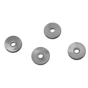 Rayher hobby 5x ronde magneten met gat - zilver - 20 x 5 mm - Magneten - knutselen