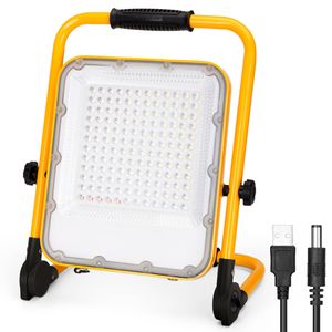 Aigostar LED Bouwlamp - Acculamp - Verstelbare werklamp met accu - IP65 - Looplamp - werklamp - 100W 2400 Lumen - 6500K