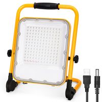 Aigostar LED Bouwlamp - Acculamp - Verstelbare werklamp met accu - IP65 - Looplamp - werklamp - 100W 2400 Lumen - 6500K - thumbnail