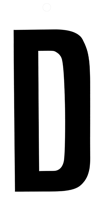 Metafranc Plakletter 100Mm Zwart D - WU0510060 Metafranc Plakletter 100Mm Zwart D - WU0510060
