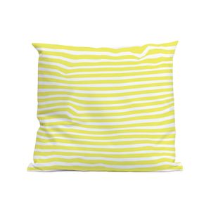 Kussen Yellow Summer Stripes 45x45cm. Smooth Poly Hoes