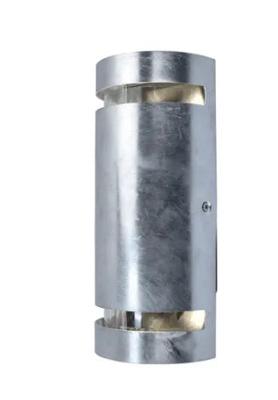 Buitenlamp voordeur gegalvaniseerd zilver &apos;Ran&apos; 2X GU10 15 jaar roest garantie 25 cm