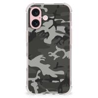 iPhone 16 Doorzichtige Silicone Hoesje Army Light