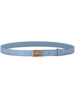 ETRO ceinture en cuir à boucle logo - Bleu