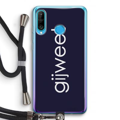 Gijweet: Huawei P30 Lite Transparant Hoesje met koord
