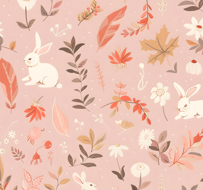 Herfst ontwerp behang roze