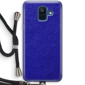 Majorelle Blue: Samsung Galaxy A6 (2018) Transparant Hoesje met koord