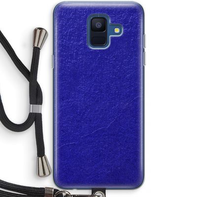 Majorelle Blue: Samsung Galaxy A6 (2018) Transparant Hoesje met koord