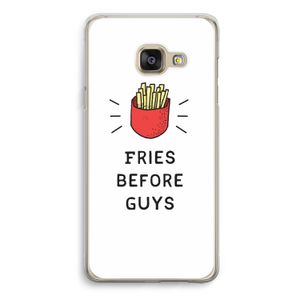 Fries before guys: Samsung Galaxy A3 (2016) Transparant Hoesje