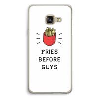 Fries before guys: Samsung Galaxy A3 (2016) Transparant Hoesje