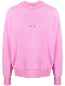 MSGM sweat en polaire à logo brodé - Rose