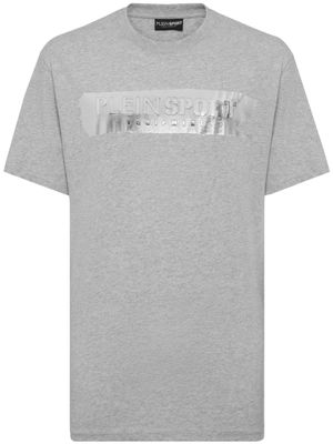 Plein Sport t-shirt en coton à logo embossé - Gris