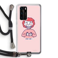 Hartje: Huawei P40 Transparant Hoesje met koord