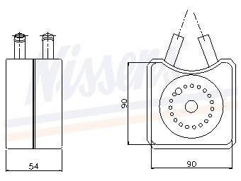 Oliekoeler, motorolie 90608