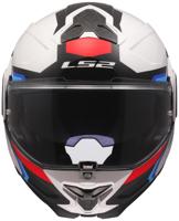 LS2 opklaphelm "ff910 advant ii triple". helmet ff910 advant ii triple 3xl wh/blue/red