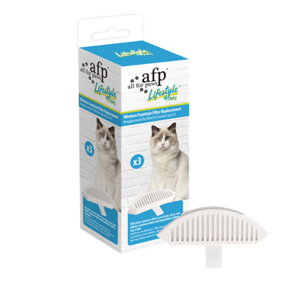 AFP Lifestyle 4 Pets Wireless Fountain Filter Replacement 3 pack
