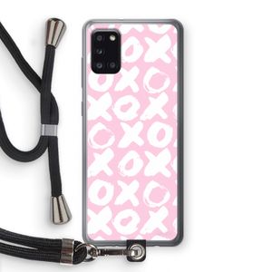 XOXO: Samsung Galaxy A31 Transparant Hoesje met koord