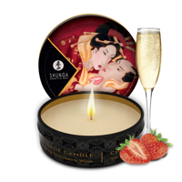 Shunga Mini Massage Kaars - Aardbei Sprankelende Wijn - 1 oz / 30 ml