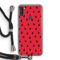 Watermelon: Samsung Galaxy A11 Transparant Hoesje met koord