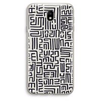 Moroccan Print: Samsung Galaxy J7 (2017) Transparant Hoesje