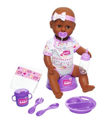 Simba babypop Newborn baby junior 43 cm paars 8 delig Simba babypop Newborn baby junior 43 cm paars 8 delig