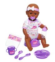 Simba babypop Newborn baby junior 43 cm paars 8 delig - thumbnail