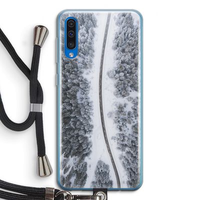 Snøfall: Samsung Galaxy A50 Transparant Hoesje met koord