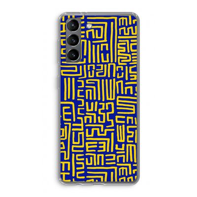 Majorelle Blue Print: Samsung Galaxy S21 Transparant Hoesje
