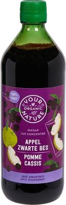 Your Organic Nat Diksap appel zwarte bes bio (750 ml)