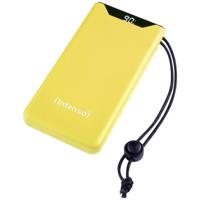 Intenso F10000 Powerbank 10000 mAh Quick Charge, Power Delivery LiPo USB-A, USB-C Geel Statusweergave - thumbnail