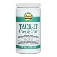 Aleene's • tack-it over & over repositionable adhesive 16 fl. oz. jar