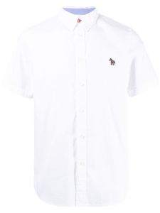 PS Paul Smith chemise à patch zèbre - Blanc