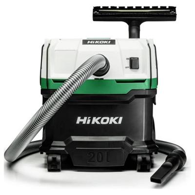 HiKOKI RP200SL RP200SLWAZ Nat- en droogzuiger 1200 W 20 l Stofklasse L gecertificeerd