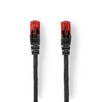 CAT6-kabel | RJ45 (8P8C) Male | RJ45 (8P8C) Male | UTP | 20.0 m | Rond | PVC | Zwart | Polybag