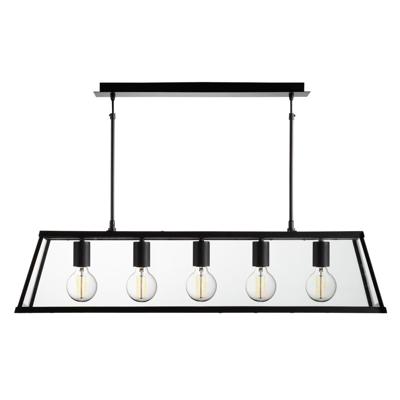 Searchlight Zwarte hanglampVoyager 5-lichts - 4614-5BK