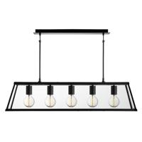 Searchlight Zwarte hanglampVoyager 5-lichts - 4614-5BK