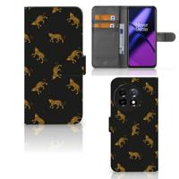 Telefoonhoesje | Met pasjeshouder | voor OnePlus 11 Leopards