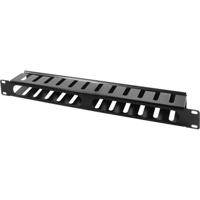 LogiLink ORCC01B 19 inch Kabelgeleiding voor patchkast 1 HE Zwart
