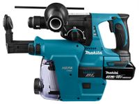 Makita DHR243RTJW 18 Volt combihamer met verwisselbare boorkop met stofafzuiging | 18v 5.0Ah in M-box - DHR243RTJW - thumbnail