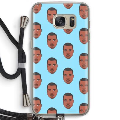 Kanye Call Me?: Samsung Galaxy S7 Transparant Hoesje met koord