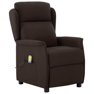 Massagestoel met kussen Donkerbruin 67.5 x 93.5 x 101.5 cm