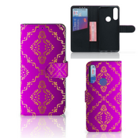 Wallet Case Alcatel 1S 2020 Barok Roze - thumbnail