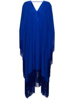 Taller Marmo robe-caftan Very Ross à franges - Bleu