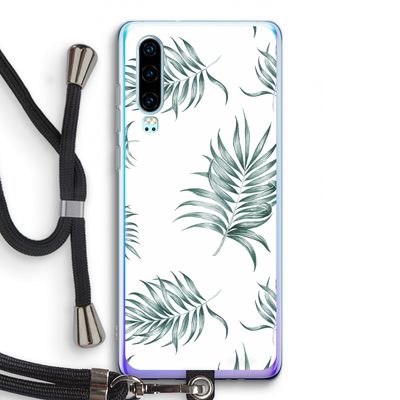Simple leaves: Huawei P30 Transparant Hoesje met koord