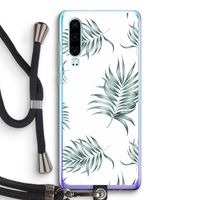 Simple leaves: Huawei P30 Transparant Hoesje met koord